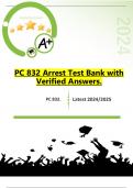 PC 832 Exams PACKAGE DEAL | BUNDLE contains the latest exam solutions, practice test, knowledge check and updated study guide- Everything you need to pass PC832 is here!