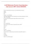 Phlebotomy AAH Bundled Exams with complete solutions