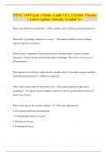 PSYC 110 Exam 1 Study Guide ULL Christie Charles &vert; Latest update Already Graded A&plus;