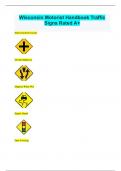 Wisconsin Motorist Handbook Traffic  Signs Rated A+