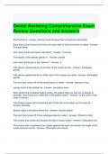 Dental Assisting Comprehensive Exam Review Questions and Answers - Graded A