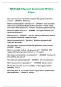 TDLR 2024 Eyelash Extensions Written Exam