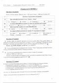 Examens & exercices Corrigés - Chimie 1 - 1ère année universitaire