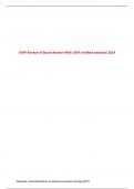 AAFP Review of Board Review With 100% verified solutions 2024