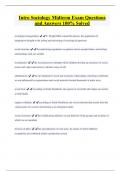 Intro Sociology Midterm Exam Questions  and Answers 100&percnt; Solved