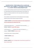 DANTE LEVEL 3 TEST 2024&sol;ACTUAL 140 EXAM QUESTIONS AND CORRECT ANSWERS GUARANTEED A&plus; LATEST UPDATE 2024-2025&vert;24 PAGES