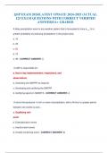 QSP EXAM 2024&sol;LATEST UPDATE 2024-2025 &sol;ACTUAL 125 EXAM QUESTIONS WITH CORRECT VERIFIED ANSWERS&sol;A&plus; GRADED