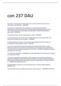 con 237 DAU EXAM QUESTIONS AND ANSWERS