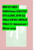 NRNP-6531-WEEK-7 IHIMAN=Ihuman CASE-STUDY- EVITA-ALONSO ,48YRS OLD FEMALE HISPANIC AMERICAN FEMALE CC= Abdominal-pain 3