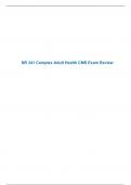 NR 341 Complex Adult Health CMS Exam Review