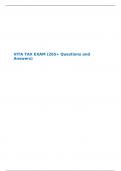VITA TAX EXAM (265+ Questions and Answers)