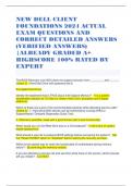 NEW DELL CLIENT FOUNDATIONS 2024 ACTUAL EXAM QUESTIONS AND CORRECT DETAILED ANSWERS &lpar;VERIFIED ANSWERS&rpar; &vert;ALREADY GRADED A&plus; HIGHSCORE 100&percnt; RATED BY EXPERT 