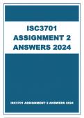 ISC3701 ASSIGNMENT 2 ANSWERS 2024