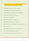 CALIFORNIA STATE BOARD BARBERING EXAM TEST 1 EXAM  REVIEW QUE&vert; 2024&sol;2025 Exam PREDICTIONS&vert;STIONS AND ANSWERS&comma; GRADED A&plus;