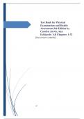 Test Bank for Physical Examination and Health Assessment 9th Edition by Carolyn Jarvis&comma; Ann Eckhardt &sol; All Chapters 1-32