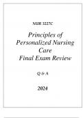 (UF) NUR 3227C PRINCIPLES OF PERSONALIZED NURSING CARE FINAL EXAM