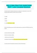 NHA CCMA PRACTICE QUESTIONS PART 1 with Complete Solutions