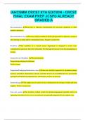 IAHCSMM CRCST 8TH EDITION - CRCST FINAL EXAM PREP JCSPD ALREADY GRADED A