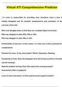 Virtual ATI Comprehensive Predictor Exam 2024 Questions with 100&percnt; Correct Answers &vert; Verified &vert; Latest Update