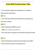 Vivint SHP practice exam 130q Questions with 100&percnt; Correct Answers &vert; Verified &vert; Latest Update