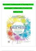 Test Bank for Fundamentals of Nursing, 3rd Edition by Barbara L Yoost ISBN: 9780323828093 ALL CHAPTERS COMPLETE
