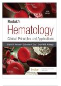 Test Bank Rodak’s Hematology 6th Edition Walenga Questions & Answers with rationales (Chapter 1-43) Latest Update 9780323530453