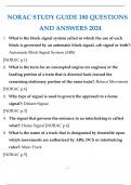 NORAC STUDY GUIDE 180 QUESTIONS AND ANSWERS 2024