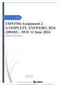 TMN3704 Assignment 2 (2024 (200182) - DUE 11 June 2024