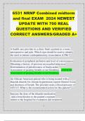 6531 NRNP Combined midterm and final EXAM  2024 NEWEST UPDATE WITH 700 REAL QUESTIONS AND VERIFIED CORRECT ANSWERS&sol;GRADED A&plus; 