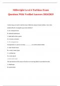 Millwright Level 4 Turbines Exam Questions With Verified Answers 2024/2025