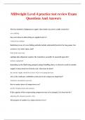 Millwright Level 4 practice test review Exam Questions And Answers