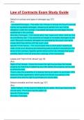 Law of Contracts Exam Study Guide&colon; Guaranteed A&plus; Score 