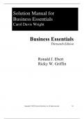 Solution Manual For Business Essentials,13th Edition by Ronald J. Ebert, Ricky W. Griffin Chapter 1-17.