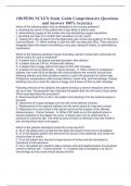 OB&sol;PEDS NCLEX Study Guide Comprehensive Questions and Answers 100&percnt; Accuracy