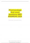 ATI PHARMACOLOGY LATEST UPDATE 2024PROCTORED EXAM -STUDY GUIDE QUESTIONS & ANS 100% CORRECTLY VERIFIED GRADED A