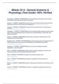 Milady Ch 6 - General Anatomy &  Physiology (Test Guide) 100% Verified