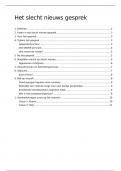 Samenvatting -  Skills lab&colon; doelgroep volwassenen - Het slecht nieuws gesprek