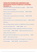 NR546 PSYCHOPHARM MIDTERM 2024  QUESTIONS WITH COMPLETE ANSWERS  GRADED A&plus;