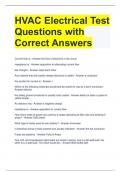 HVAC Electrical Test Questions with Correct Answers