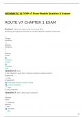     INFORMATIC 10 CCNP v7 Exam Module Question & Answer    ROUTE V7 CHAPTER 1 EXAM