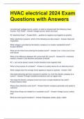HVAC electrical 2024 Exam Questions with Answers 