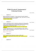 NUR2115 Section 02 Fundamentals of Professional Nursing