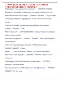 TFM-08 TEST EXAM 2024 QUESTIONS WITH  VERIFID SOLUTIONS GRADED A&plus;