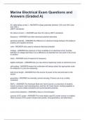 Marine Electrical Exam Questions and Answers &lpar;Graded A&rpar;
