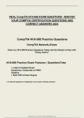 REAL CompTIA N10-008 EXAM QUESTIONS - MASTER YOUR COMPTIA CERTIFICATION QUESTIONS AND CORRECT ANSWERS 2024