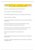 TAMU BIO 107 Exam 2 - Christopher Lee Questions and Answers 100&percnt; Solved &vert; Already Passed