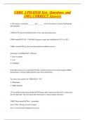 CBRS UPDATED Test Questions and  100&percnt; CORRECT Answers