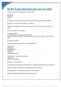 BCBA Exam Questions and Answers 2024&period;