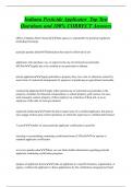 Indiana Pesticide Applicator Top Test  Questions and 100&percnt; CORRECT Answers