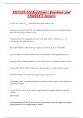 LRA 223&comma; 224 Key Exam Questions and  CORRECT Answers